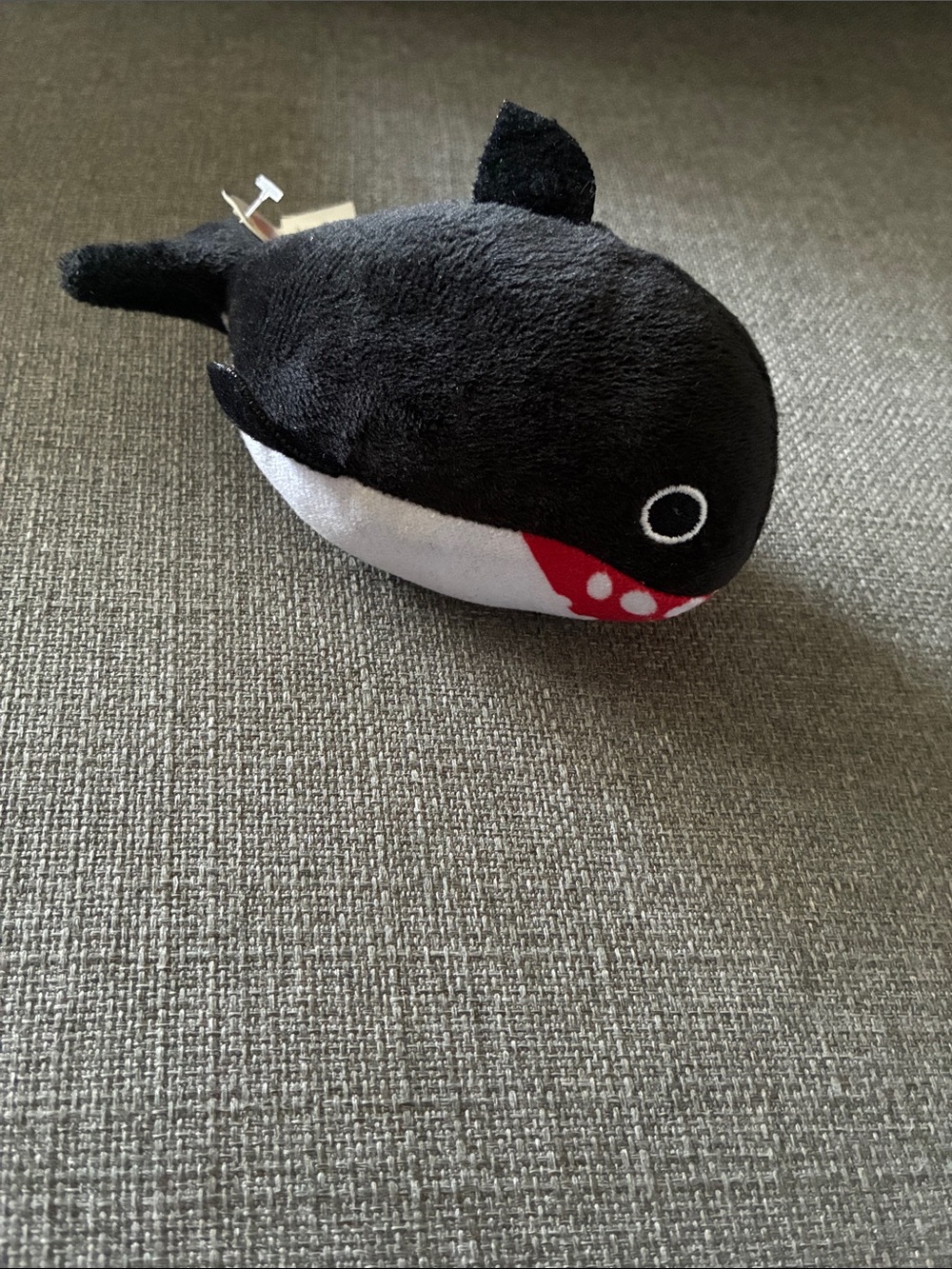 Nanco Black Plush Whale Stuffed Animal